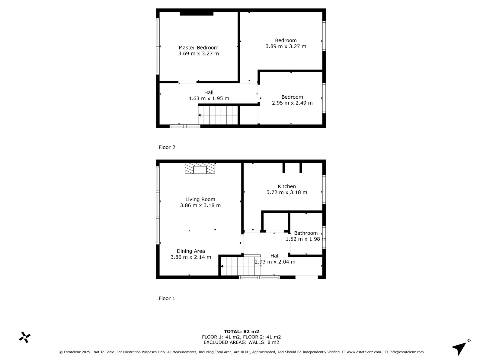 Example basic measured floor plan