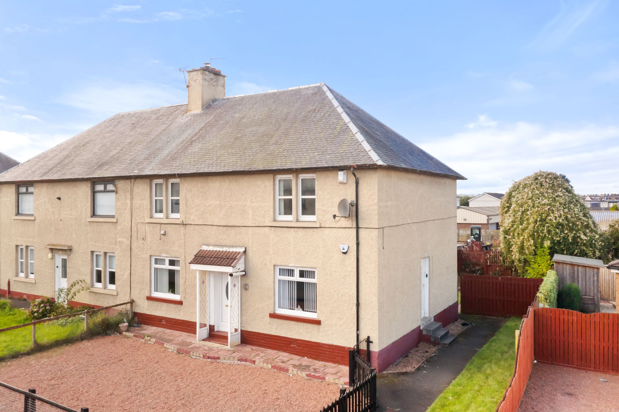 Semi-detached house on a corner plot